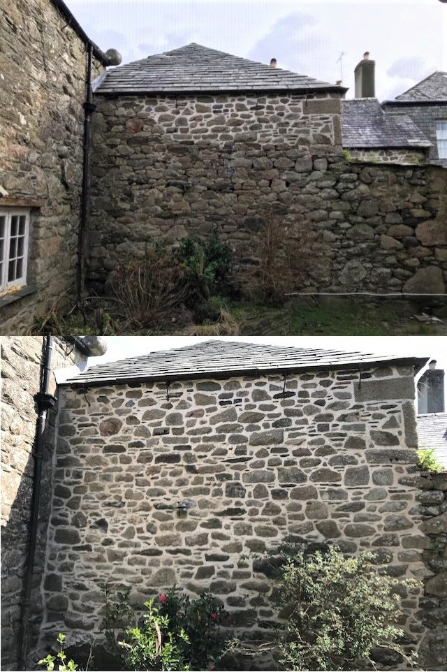 Lime Pointing Stone Wall Cornwall